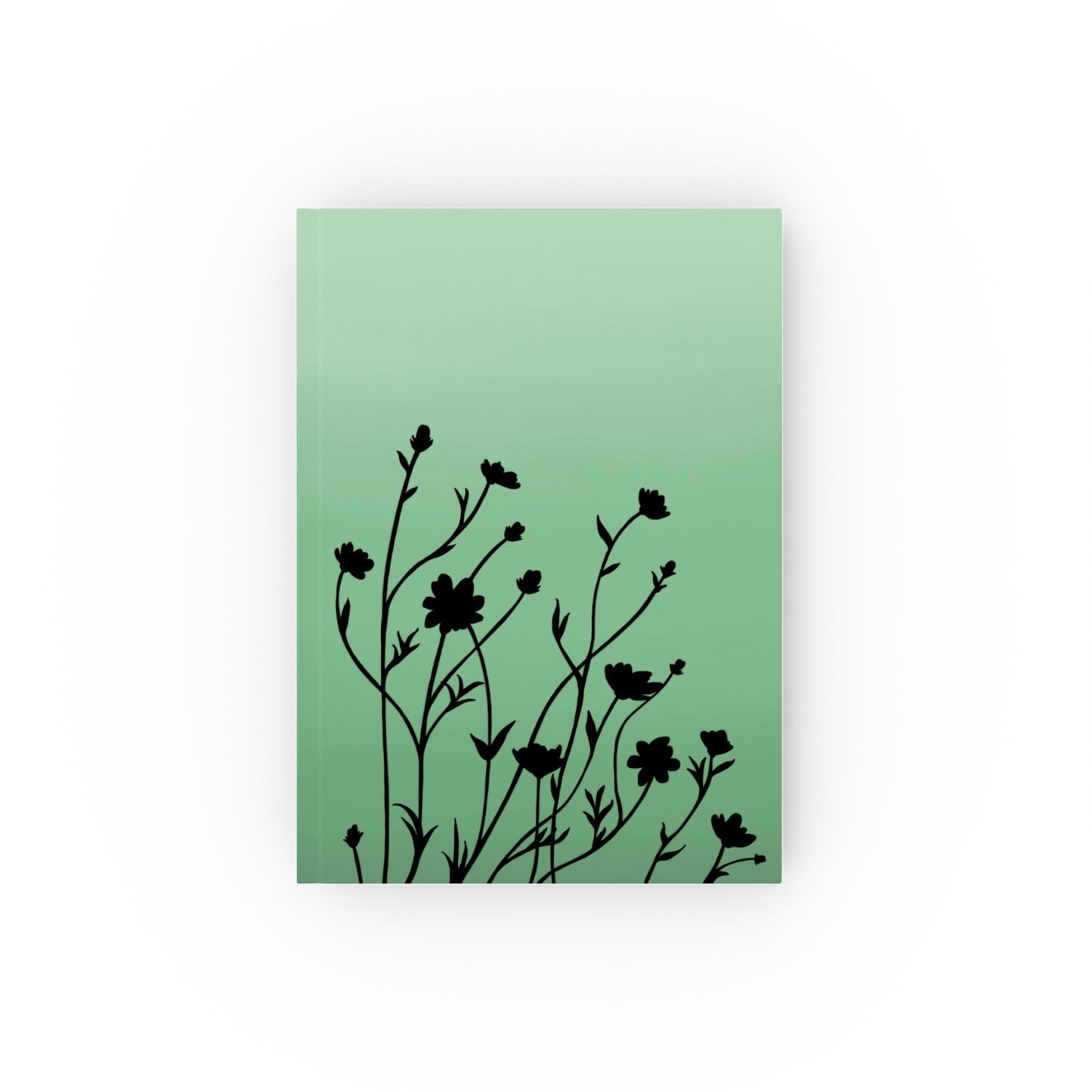 Botanical Shadows - Hard Back Journal - Green - Buttercups