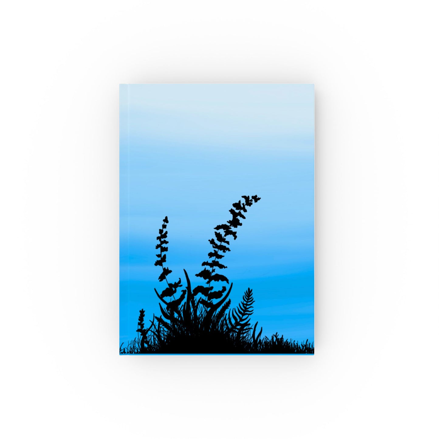 Botanical Shadows - Hard Backed Journal - Blue
